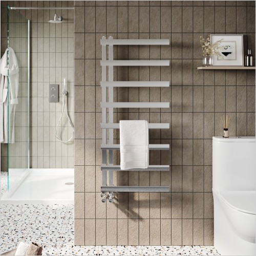 Scudo Bathrooms - Irani Chrome 1150 x 500mm Heated Towel Rail