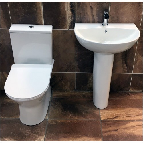 Reflections - Maria Basin & Rimless Closed Back Toilet Set