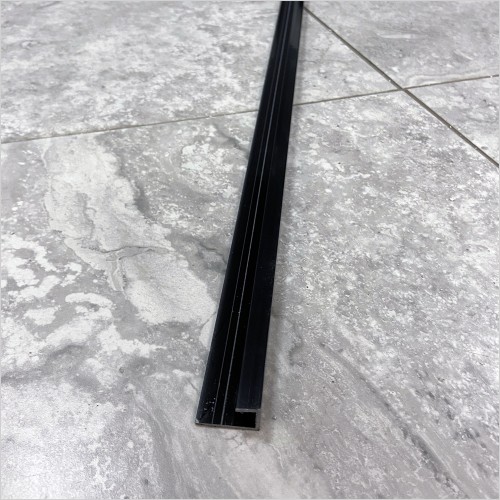Tecaz - Black PVC End U Trim 10 x 2400mm