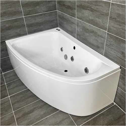 Reflections - Cleo Left Hand 1500mm Corner Bath with 6 Jet Whirlpool
