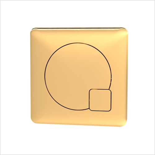 Hudson Reed - Hudson Reed Brushed Brass Dual Flush Push Button