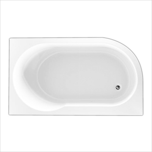 Gems - Serena Corner Bath 1550 x 900mm RH