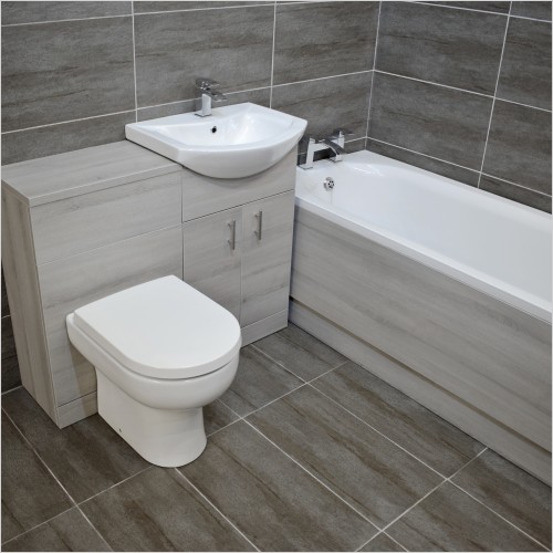 St. Moritz - Grey Ash 1050mm Bathroom Vanity Suite