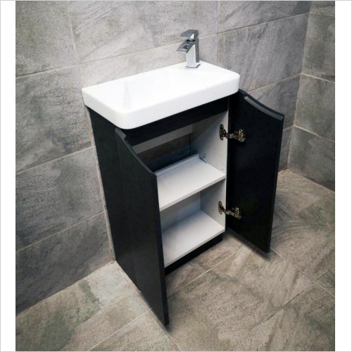 St. Moritz - Rio 500mm Matt Anthracite Cloakroom Vanity Unit