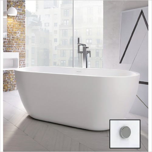 Scudo Bathrooms - Onyx Florence 1555 x 750mm Small Freestanding Bath
