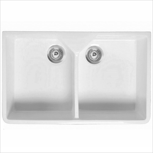 Rak - Gourmet 10 Belfast Double Bowl Kitchen Sink