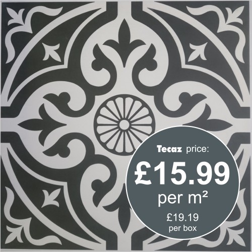Tecaz - Inter Devonstone Black 330 x 330mm Wall / Floor Tile