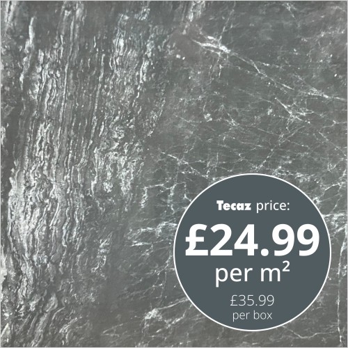 Lazura - Jefferson Anthracite 1200 x 600mm Wall / Floor Tile