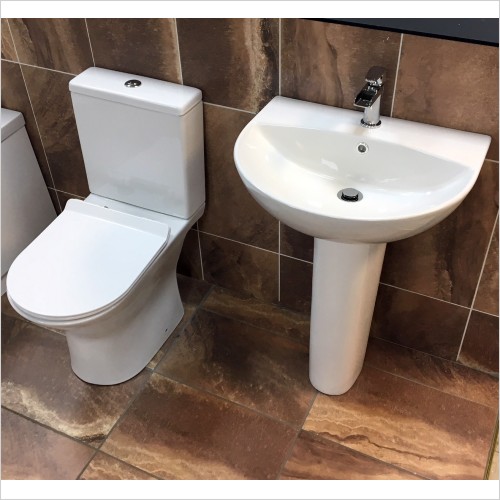 Reflections - Maria Basin & Rimless Open Back Toilet Set