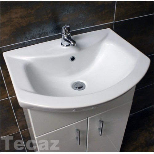 St. Moritz - Paris 550mm White Gloss Vanity Unit & Basin