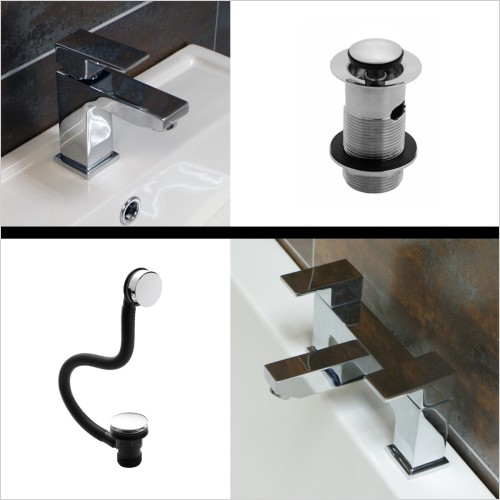 Reflections - Design P Tap Pack Including Basin Mono & Bath Filler