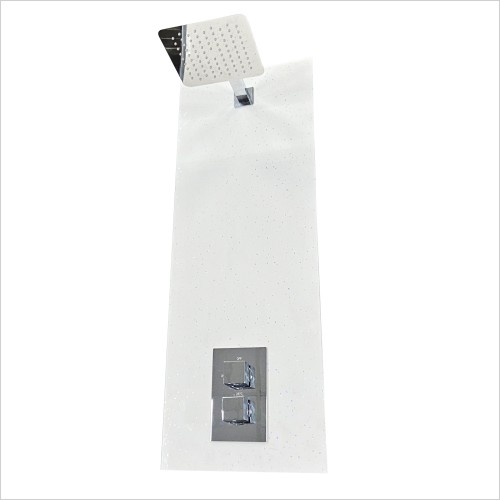 Reflections - Tweed Single Function Concealed Shower Valve Head & Arm