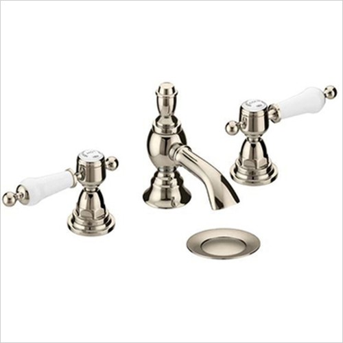 Heritage Bathrooms - Glastonbury 3TH Basin Mixer