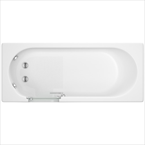 Gems - Cascade Easy Access Bath 1700mm Left Hand